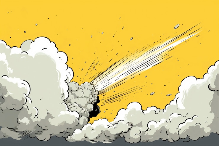 Photo gratuit des dessins animés illustrant la fumée
