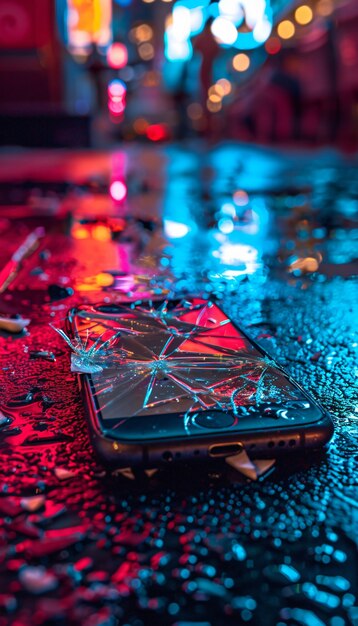 Destruction de la scène du smartphone