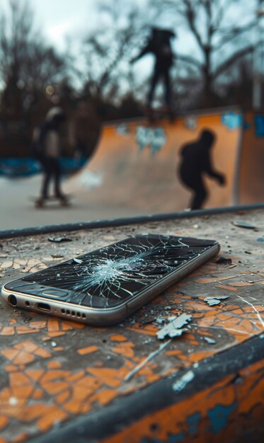 Destruction de la scène du smartphone