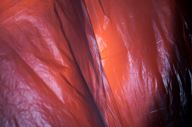 Détail du sac en plastique