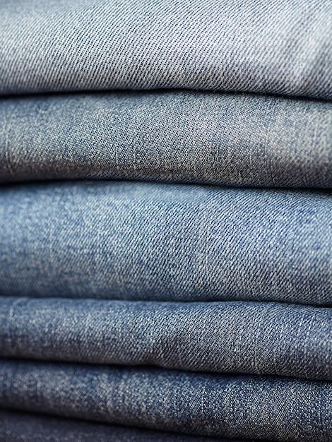 les détails du tissu blue jeans