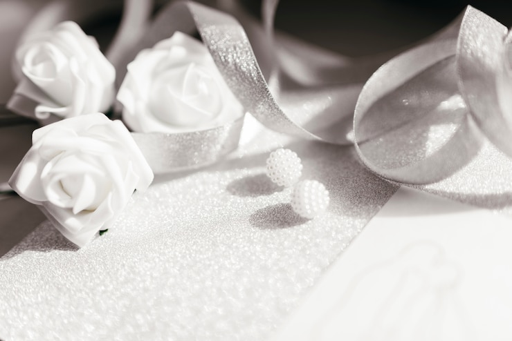 Photo gratuit détails de mariage délicats