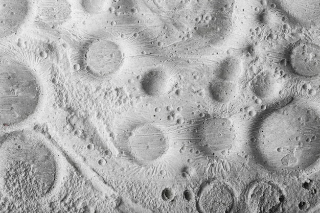 Détails en noir et blanc du concept de texture de lune