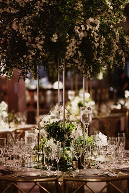 Détails D'une Si Belle Table Dans Le Restaurant