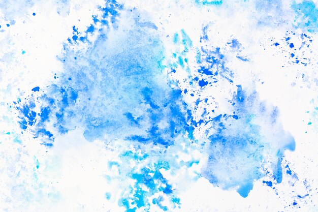 Déversements d&#39;aquarelle bleue