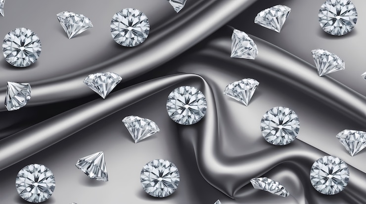 Photo gratuit des diamants luxueux, de l'art numérique