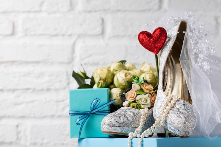 Photo gratuit disposition créative des chaussures et de la décoration
