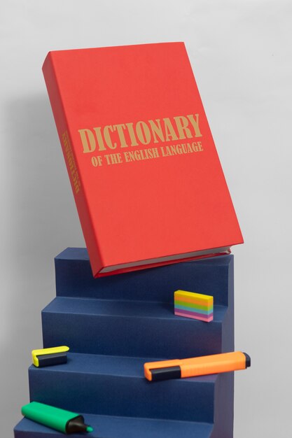 Disposition du dictionnaire anglais et des marqueurs