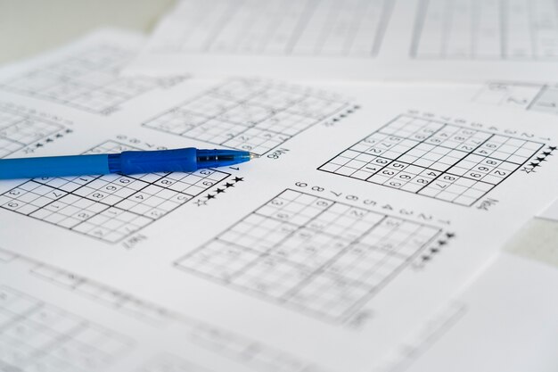 Disposition de la page de jeu de Sudoku