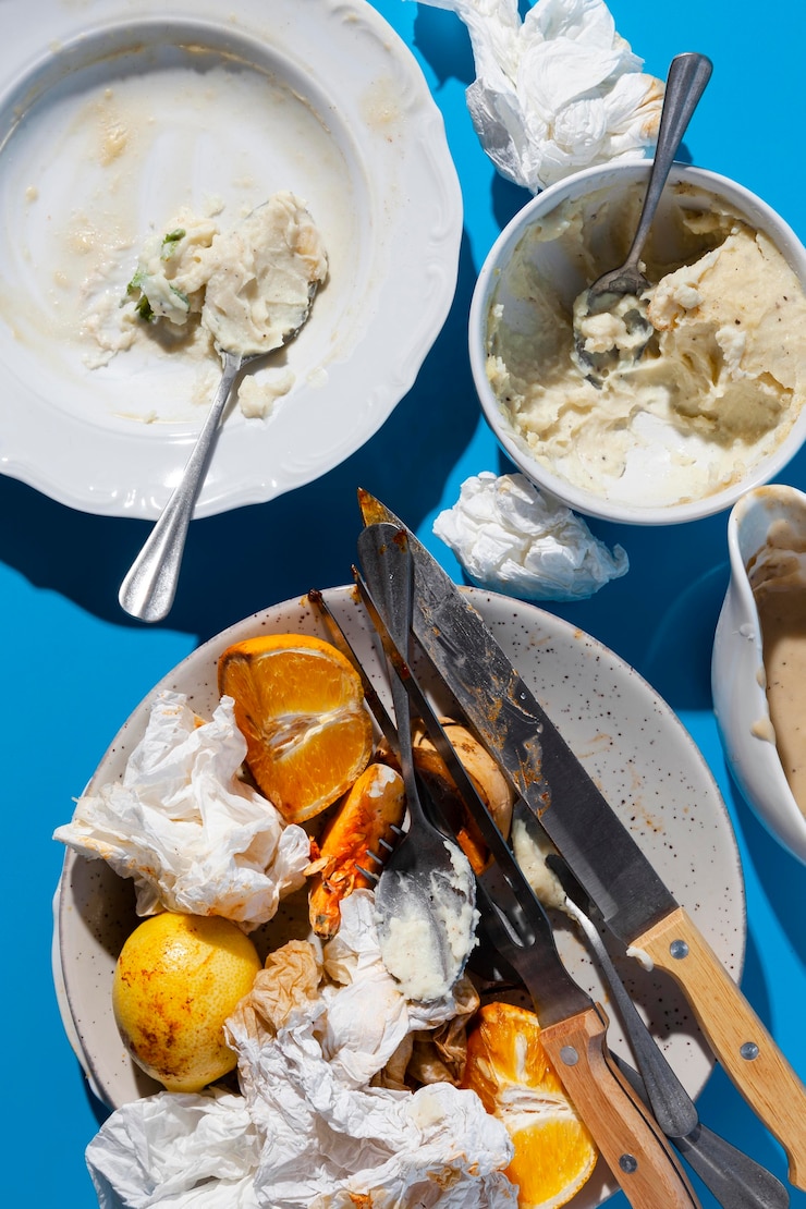 Photo gratuit disposition des restes de denrées alimentaires