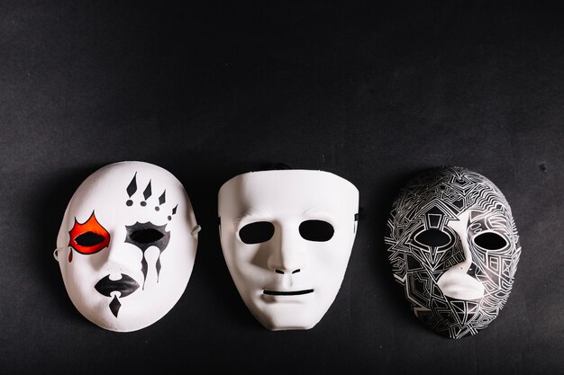 Divers masques pour Halloween