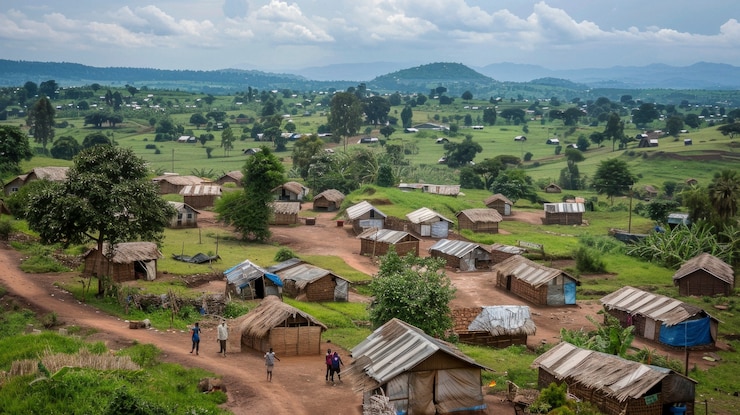 Photo gratuit diverses personnes dans les camps de réfugiés