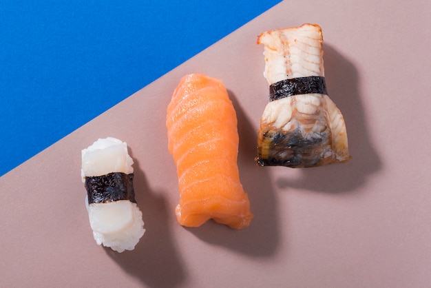 Diversité des rouleaux de sushi