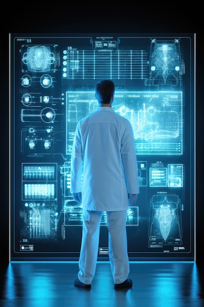 Photo gratuite docteur du concept futur