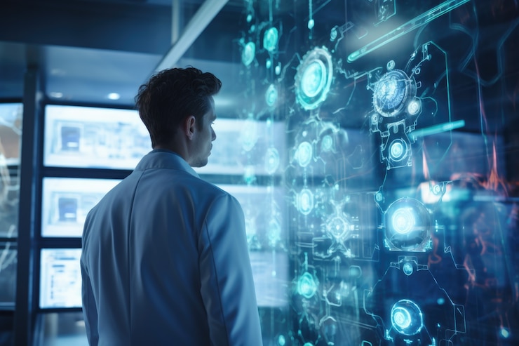 Photo gratuit docteur du concept futur