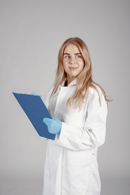 Docteur . Isolé sur fond blanc