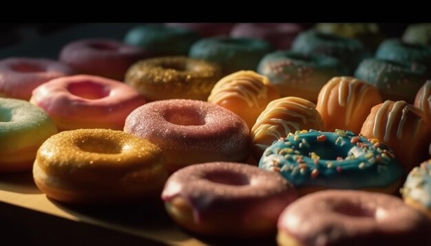 Donut stack une indulgence gourmande générée par l'IA