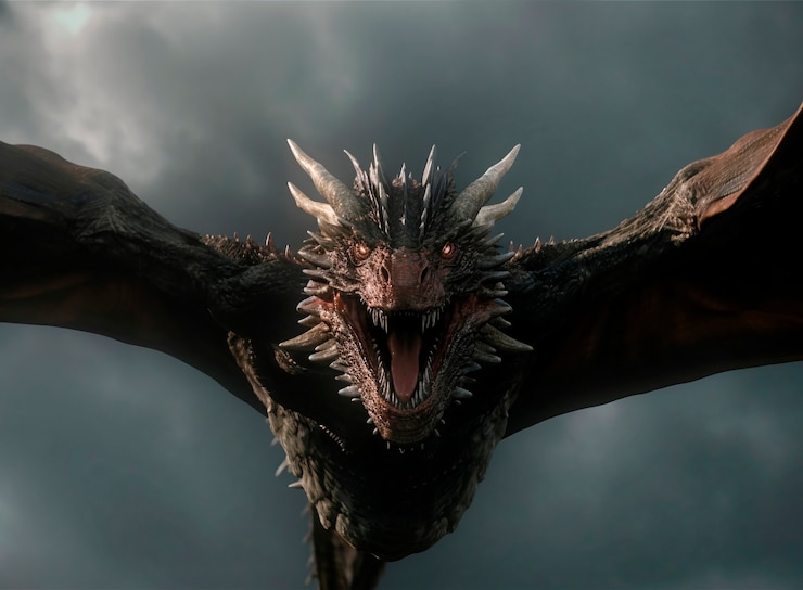 Photo gratuit dragons et image d'intelligence artificielle fantastique