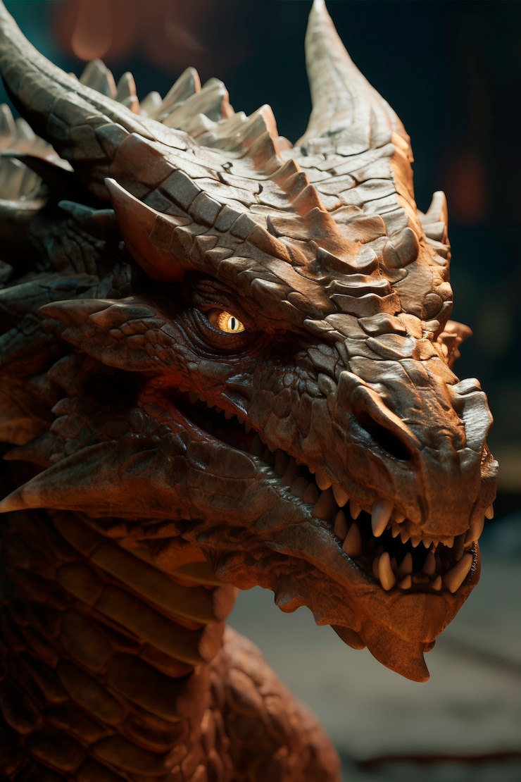 Photo gratuit dragons et image d'intelligence artificielle fantastique