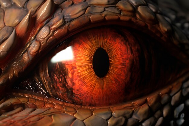 Dragons et image d'intelligence artificielle fantastique