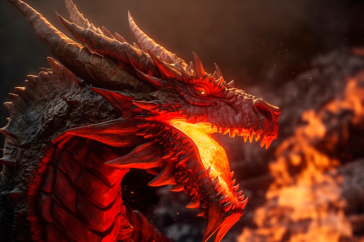 Photo gratuit dragons et image d'intelligence artificielle fantastique
