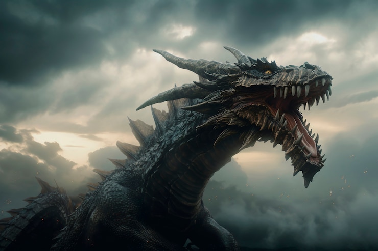 Photo gratuit dragons et image d'intelligence artificielle fantastique