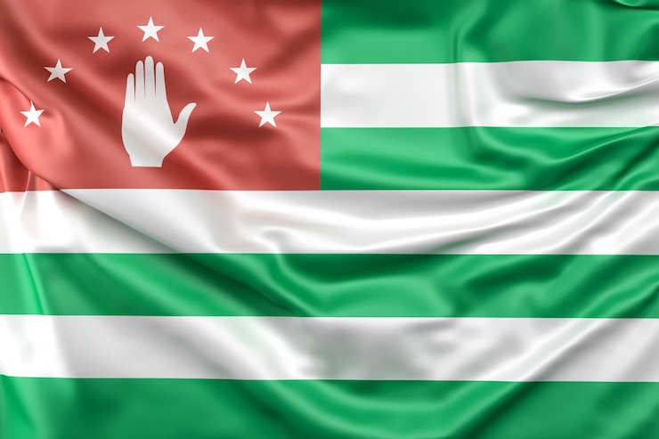 Photo gratuit drapeau de l&#39;abkhazie