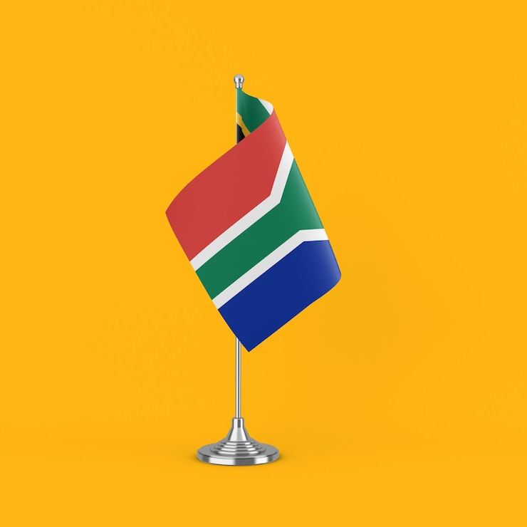 Photo gratuit drapeau de l&#39;afrique du sud