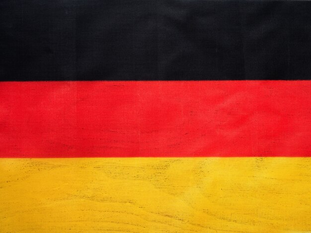 Drapeau Allemand Belle Carte De Voeux Fermer Photo Premium