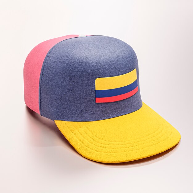 Drapeau colombien sur la casquette