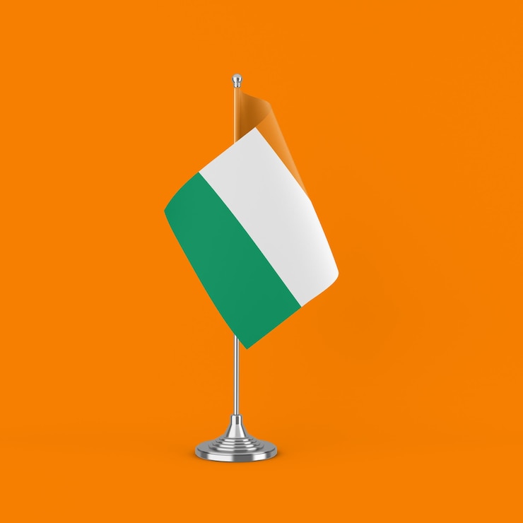 Photo gratuit drapeau de la côte d'ivoire