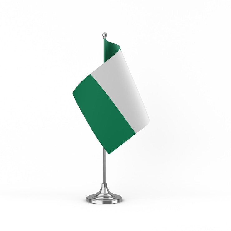 Photo gratuit drapeau du nigéria