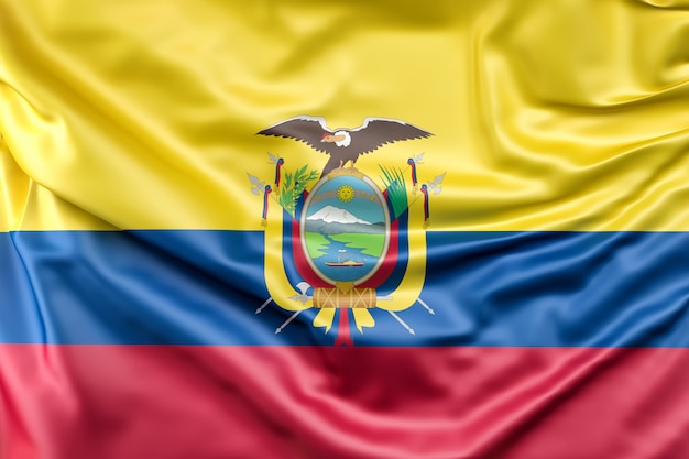 Photo gratuite drapeau de l'équateur