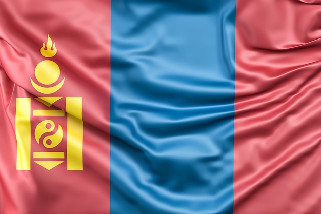 Drapeau de la Mongolie