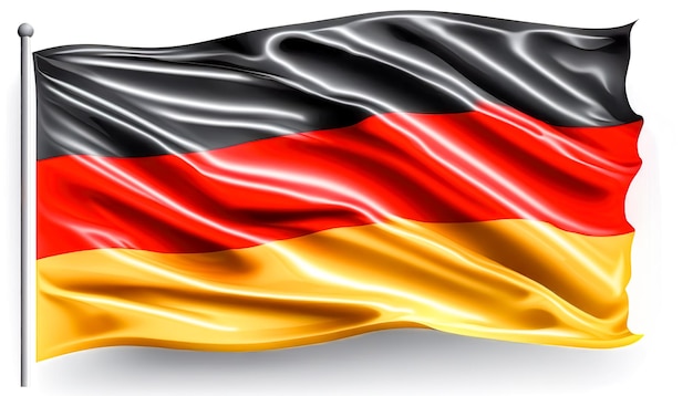 Photo gratuite drapeau ondulé de l'allemagne texture fond ai générative