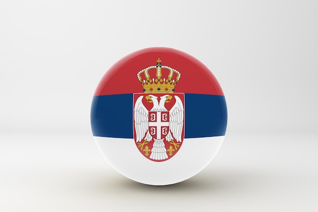Photo gratuite drapeau serbie