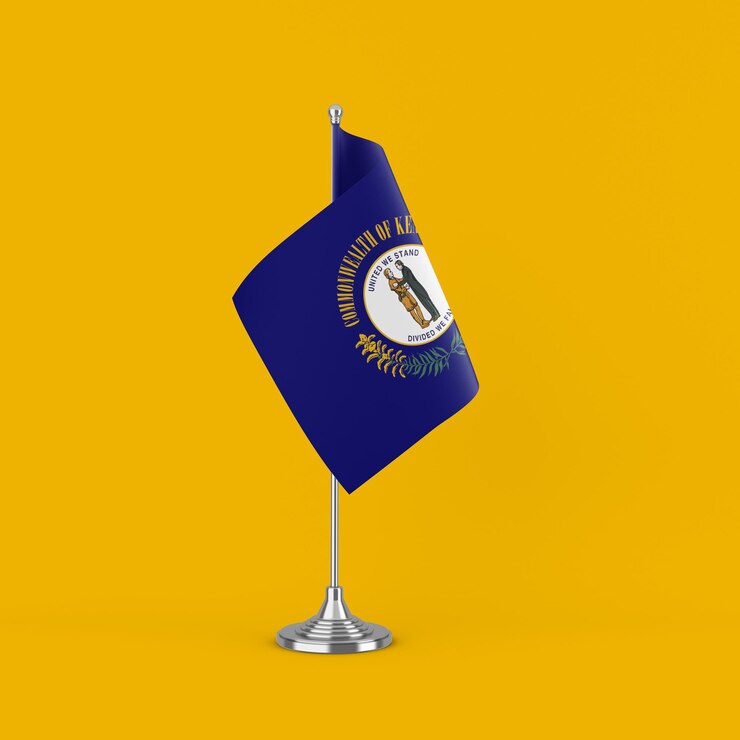 Photo gratuit drapeau de table kentucky