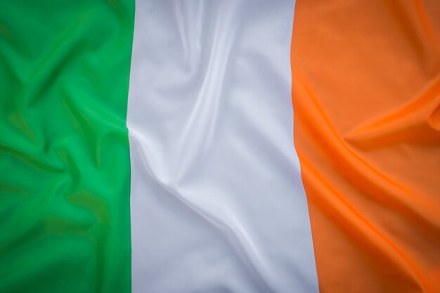 Drapeaux de la République d&#39;Irlande.