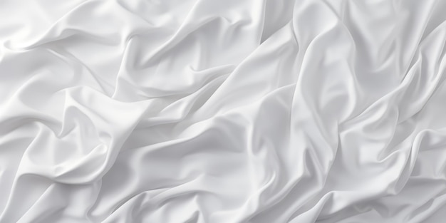 Photo gratuite des draps blancs crépus invitent au repos des plis doux créant une atmosphère sereine