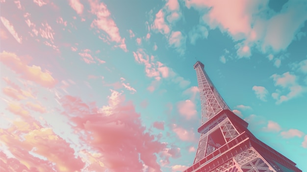 Photo gratuite dreamy atmosphere and pastel colored scene for travel content