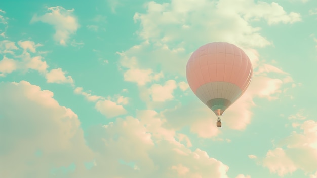 Photo gratuite dreamy atmosphere and pastel colored scene for travel content