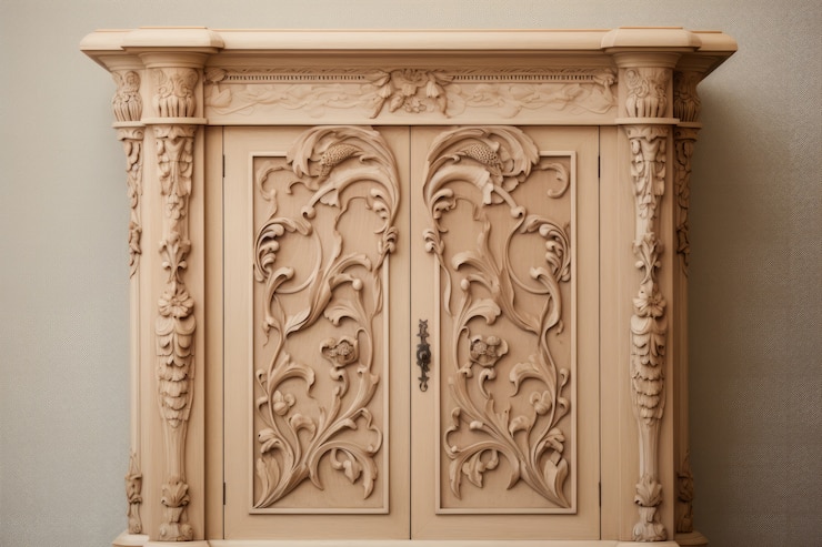 Photo gratuit dresser orné dans le style art nouveau
