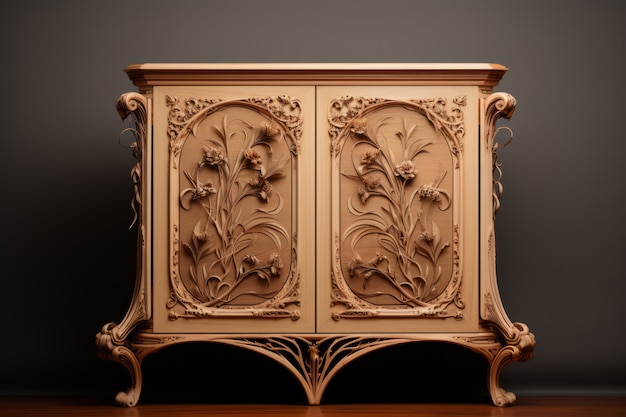 Photo gratuite dresser orné dans le style art nouveau