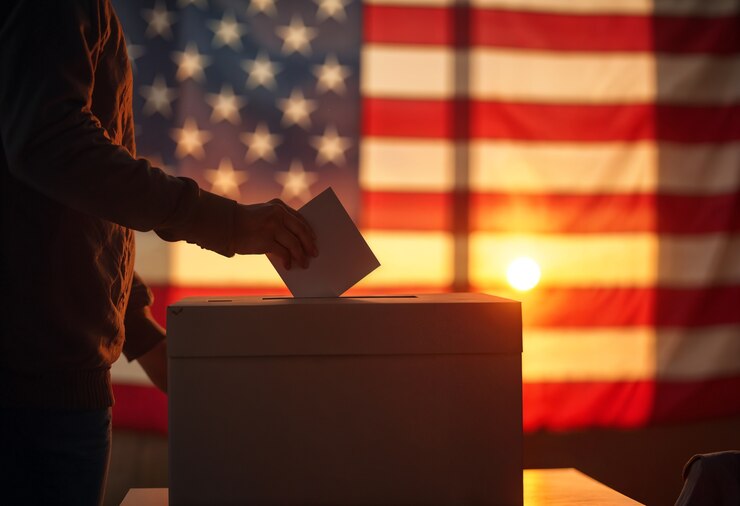 Photo gratuit le droit de vote aux élections américaines