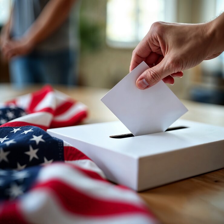 Photo gratuit le droit de vote aux élections américaines