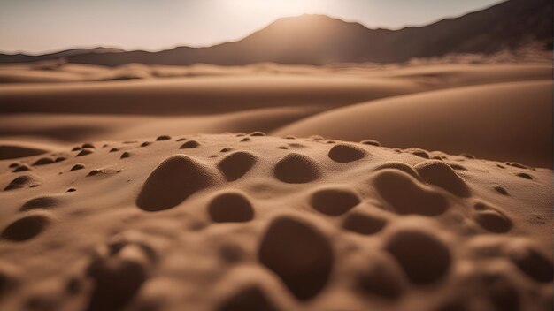 Photo gratuite dunes de sable dans le désert du sahara maroc afrique rendu 3d