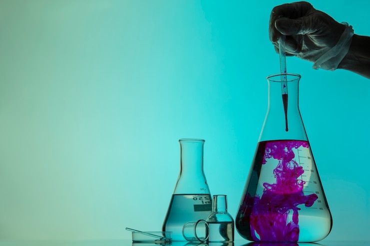 Photo gratuit échantillons de laboratoire de nature morte