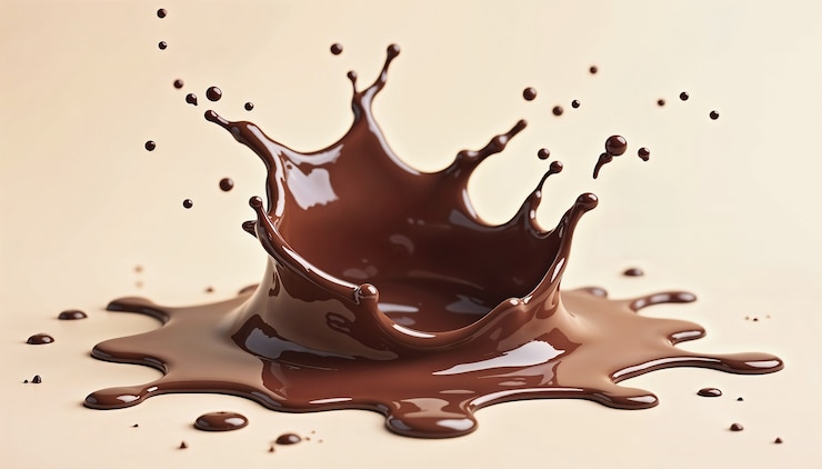 Photo gratuit une éclaboussure de chocolat majestueuse.