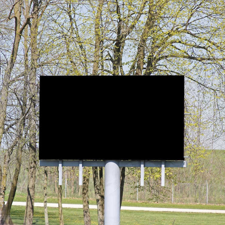 Photo gratuit écran de télévision noir avec des branches d'arbres