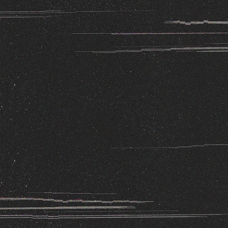 Photo gratuit effet glitch sur fond noir
